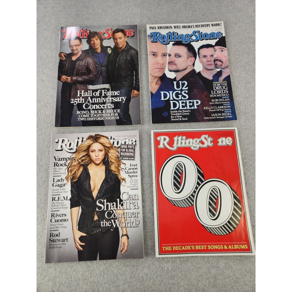 Rolling Stone Magazine Lot Shakira Springsteen Rolling Stones U2 Clarkson Dylan